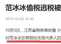 范冰冰偷税逃税被罚超8亿元！跨境电商卖家需要看懂点什么？