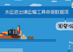 水运进出境运输工具申报数据项调整啦!