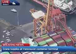 桥吊断裂,集装箱船被砸!曾挂靠中国多港口!