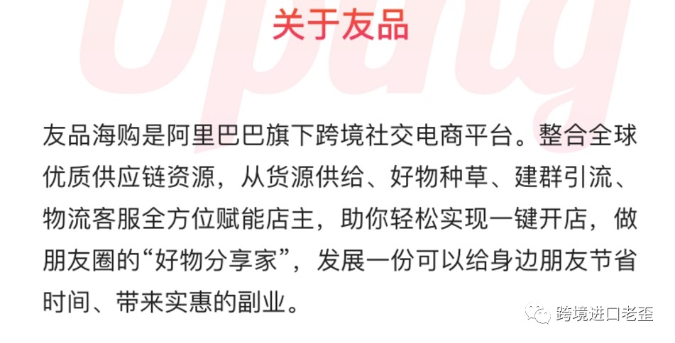 阿里新项目友品海购 用S2B2C2C模式做进口-货之家