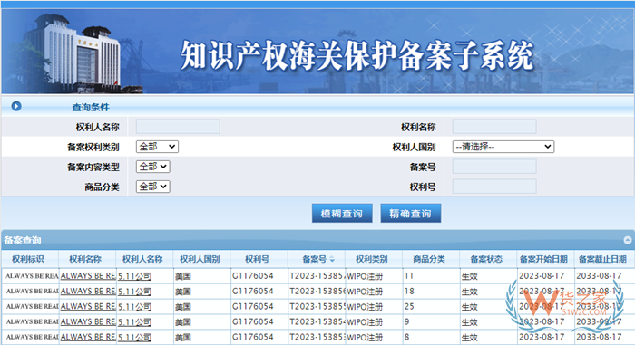 知识产权海关保护备案流程,海关商标知识产权查询网,海关知识产权备案查询网