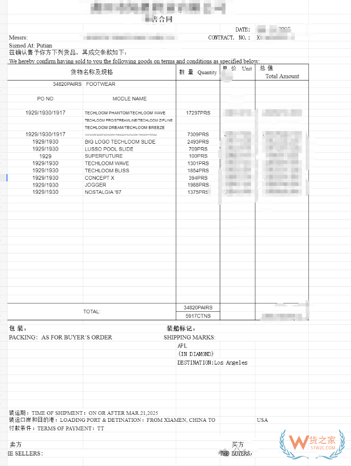 报关资料怎么做？装箱单发票怎么填？装箱单发票合同模板